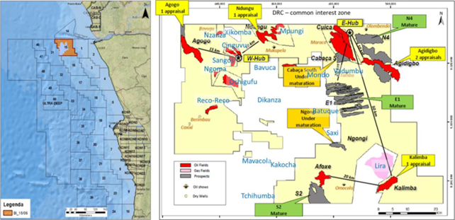 Figure 1: Location of Block 15/06 and associated oil and gas fields